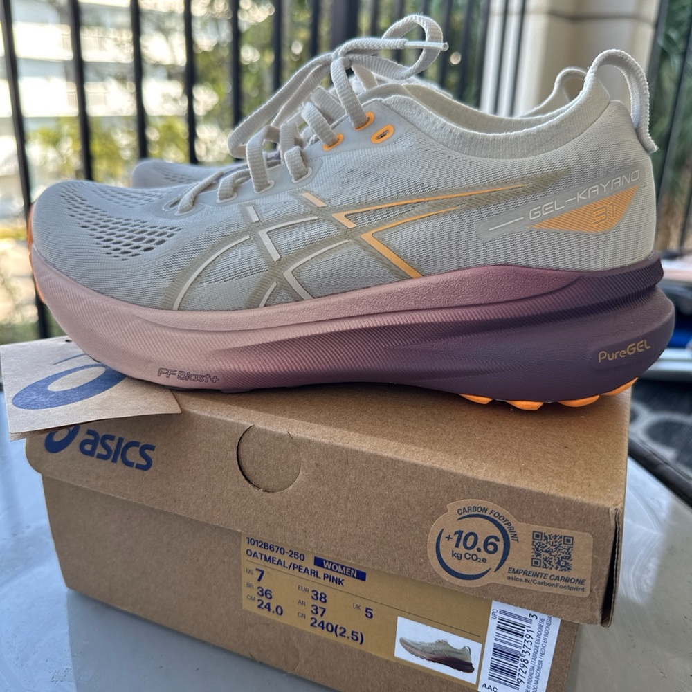 ASICS Gel-Kayano 30 Women's Shoes - Oatmeal/Pearl Pink